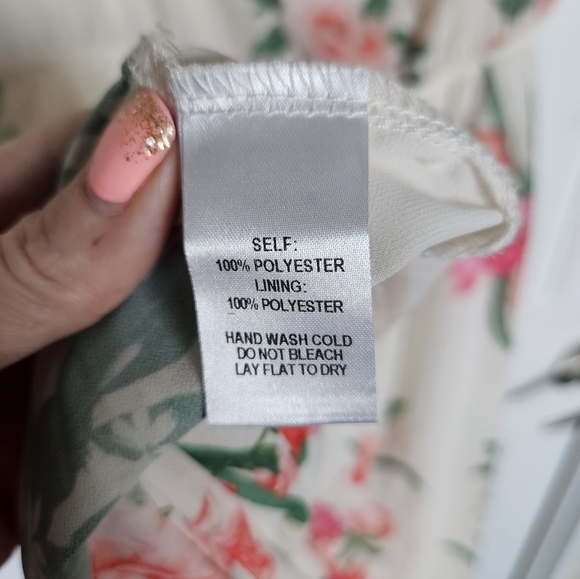 Lulu's Floral Print Summer Dress SZ L - Picture 7 of 7